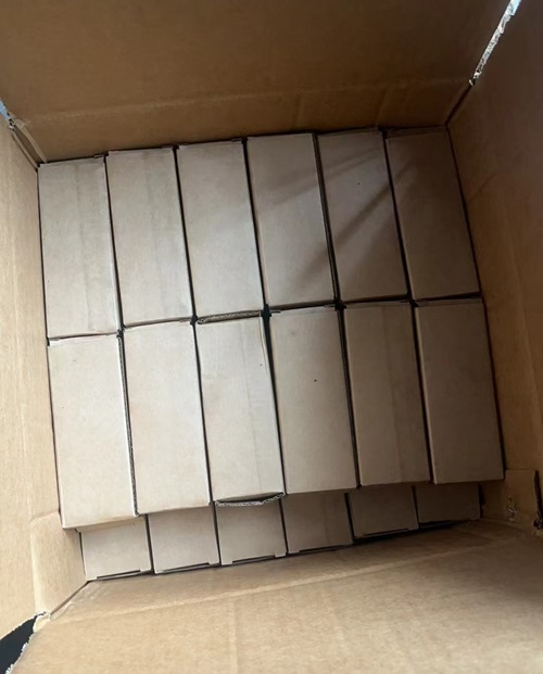 packed in box