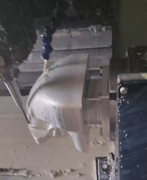 4 axis machine mills the billet for outer shaping 2