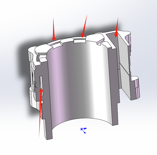 the engine head 3D drawings -2