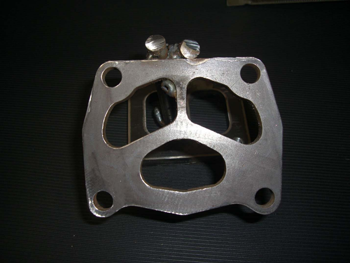 the bracket of the manifold from customer top view
