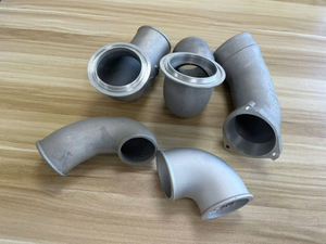 customize aluminum casted elbow with CNC machining