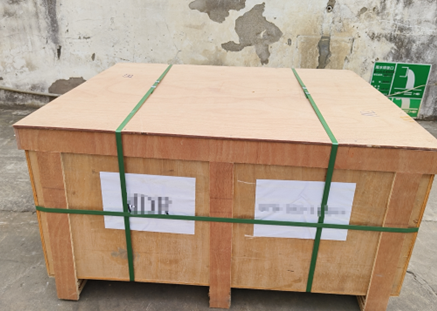 packing in wooden case