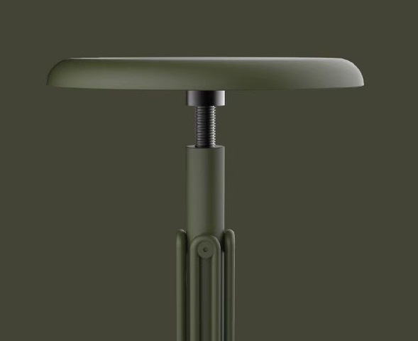 Custom Adjustable Stool Seat Component