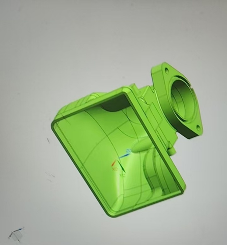 3d drawing of the intercooler end tanks