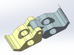 Custom Aluminum Extruded And CNC Milled Hinge