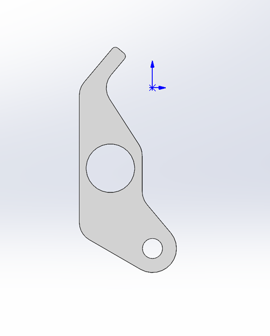 the side view of hinge