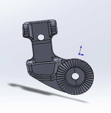 3D drawing of the short seat recliner 1