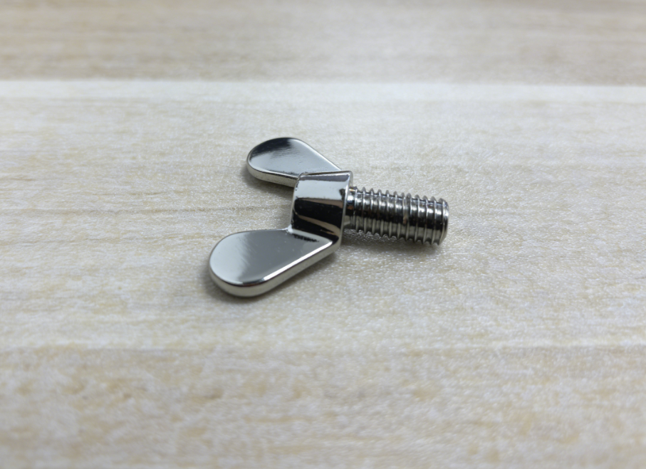 The brass wing bolt with chroming surface 2