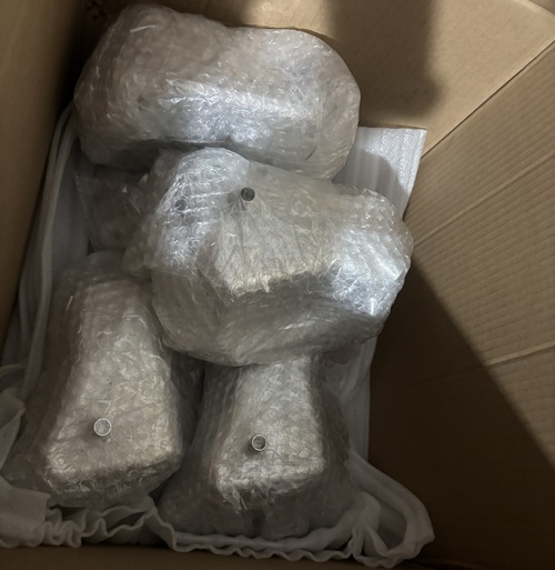 packing with bubble flim