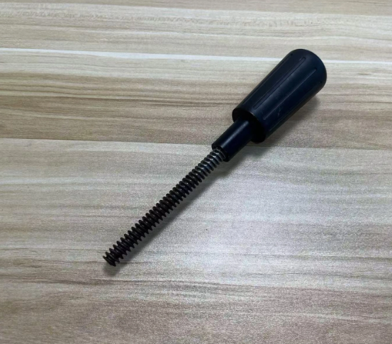 the handle with black anodized