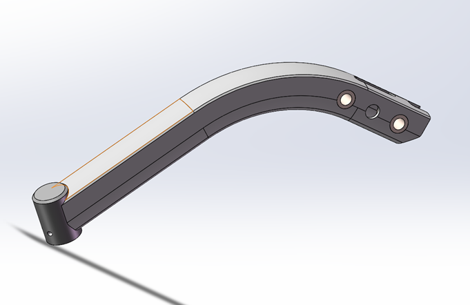 3D drawing of back bracket