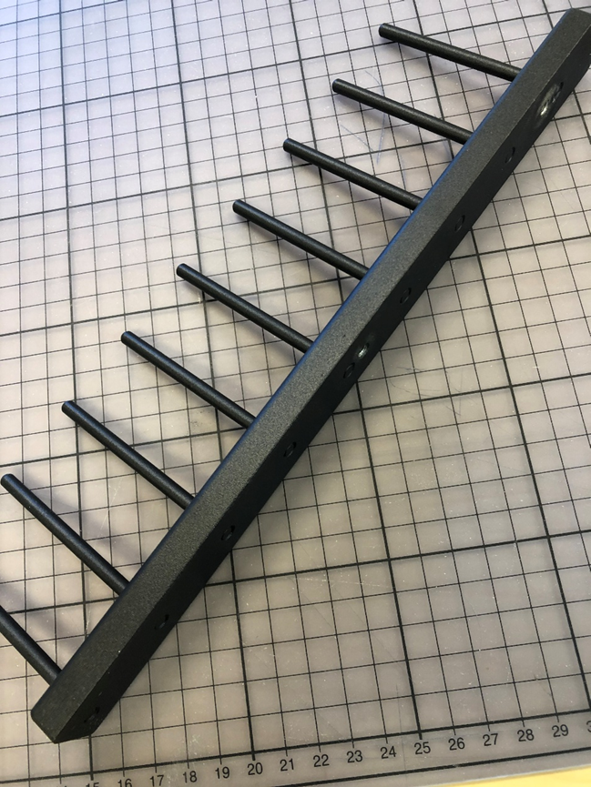 plate rack with powder coated