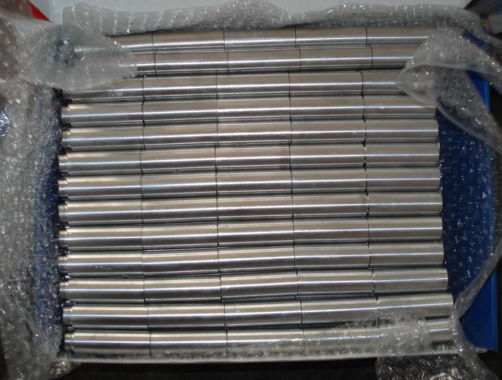 CNC turning motor housing before black anodized