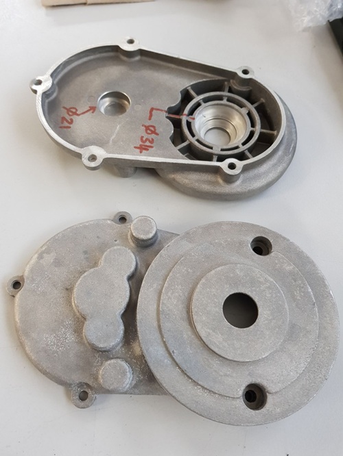 flange after CNC milling
