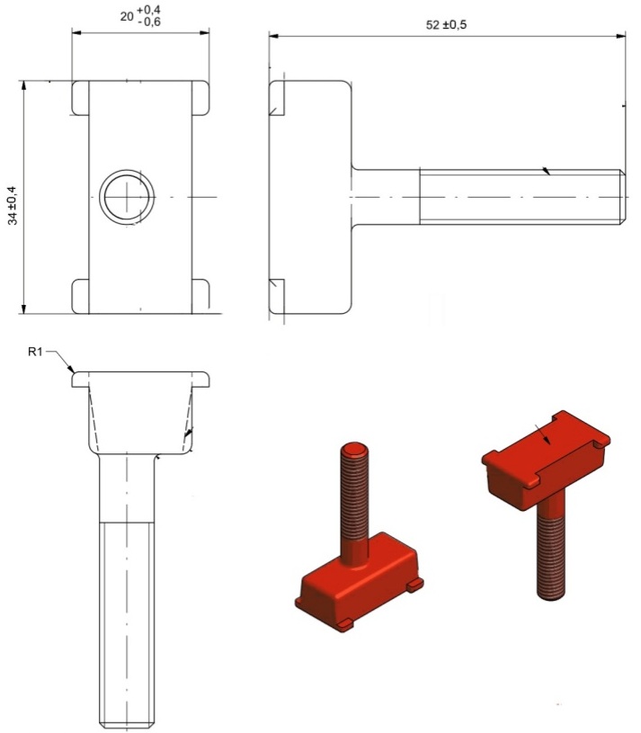 eccentric bolt drawing