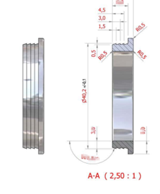 Disegno dell'anello maneggevole