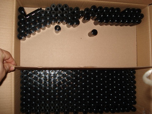 cnc machining motor housing after black anodized