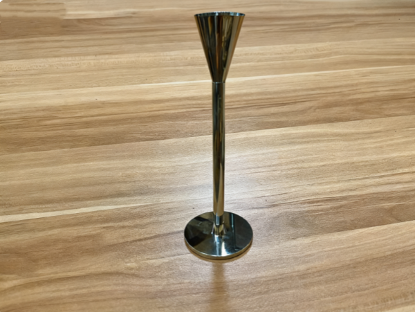 Custom Barss CNC Turning Candle Holder in Chroming