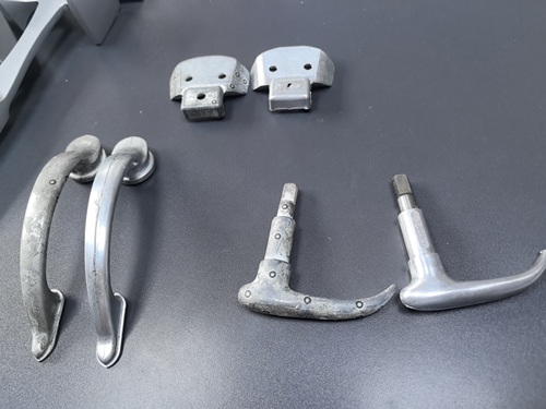 rough parts of the handles after deburring