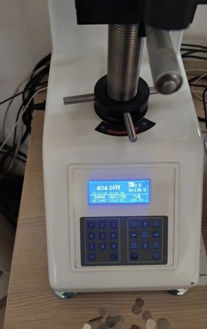 7, hardness tested in HV