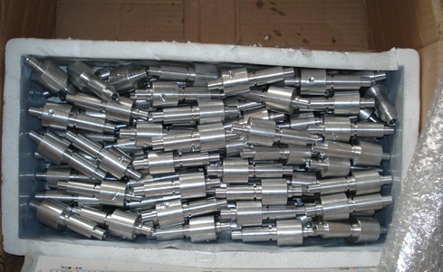 CNC machining surface before golden anodized
