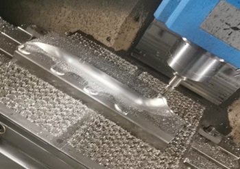 CNC machining the mold