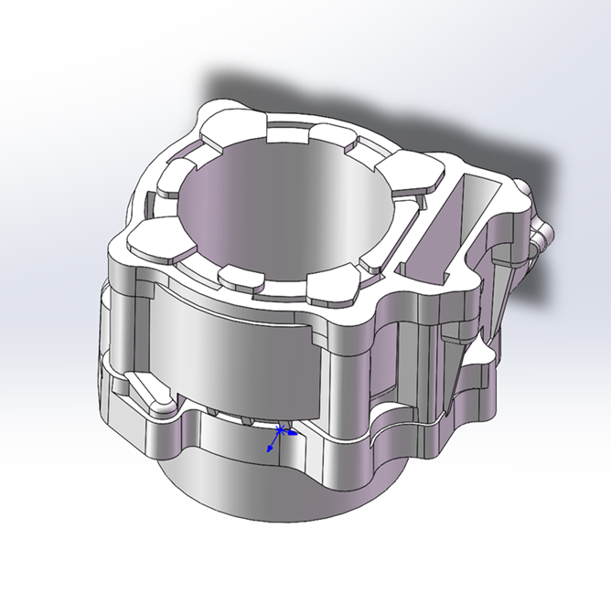 the engine head 3D drawings -1
