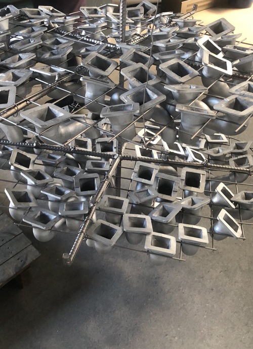 hang smoke tube to sand blasted