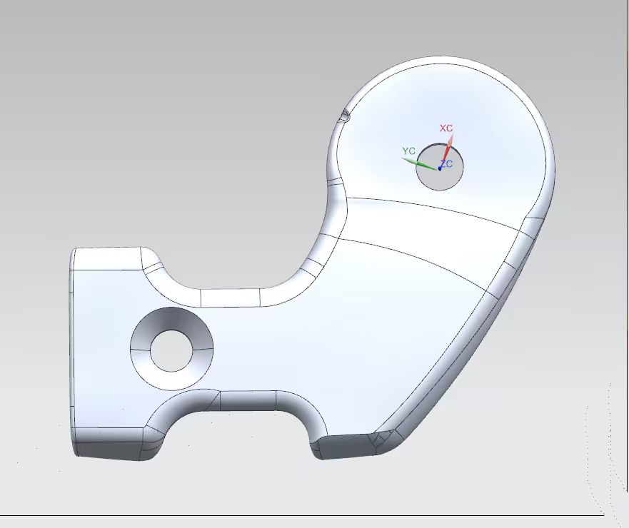 3D drawing of the short seat recliner