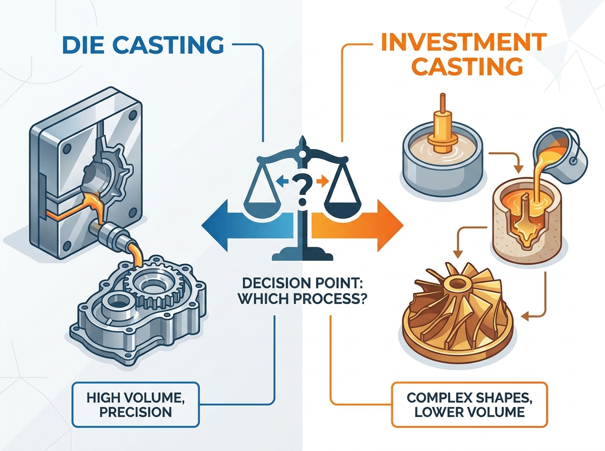 Metal casting industrial process