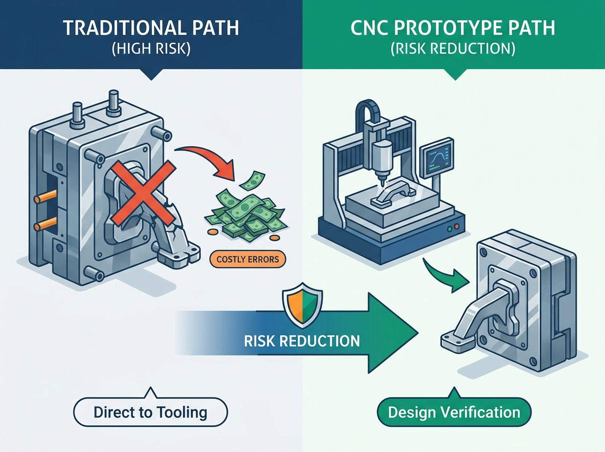 CNC machining and die casting parts comparison