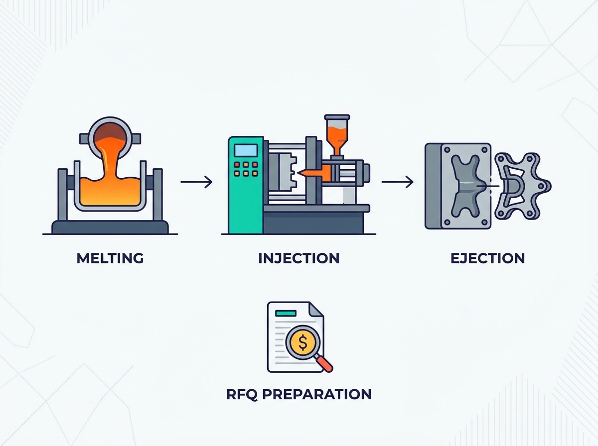 Die casting process and tooling preparation